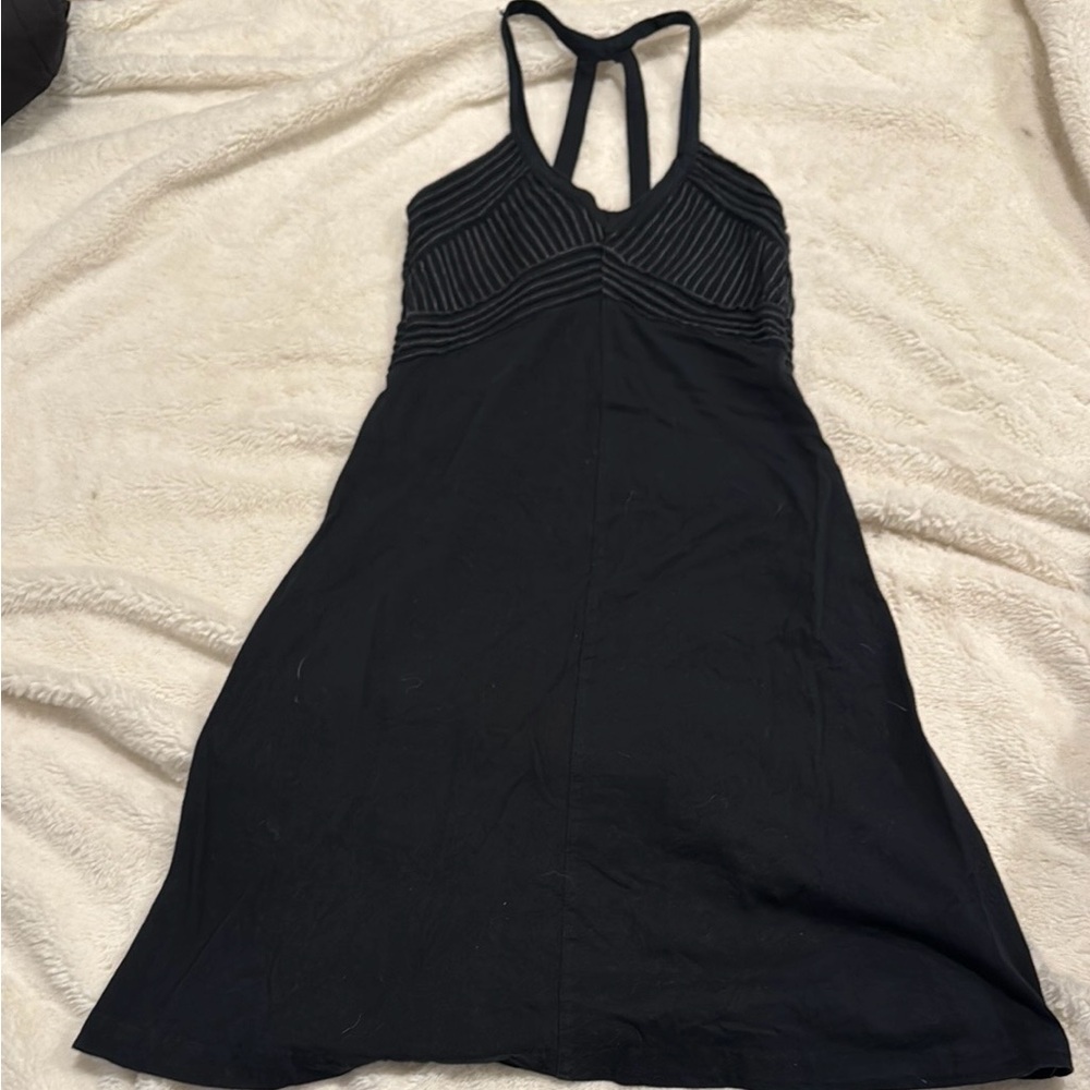 Armani Exchange Black Striped Women's Dress
